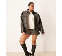 ASOS DESIGN Curve - Charly - Stivali al ginocchio neri con tacco-Nero 36