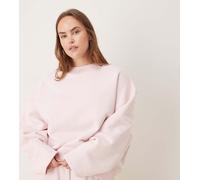 ASOS DESIGN Curve - Felpa premium pesante da 500 gsm rosa con maniche cocoon-Nessun colore 2XL