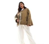 ASOS DESIGN Curve - MA1 - Bomber dalle linee pulite kaki-Nessun colore XL