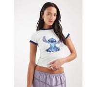 ASOS DESIGN Disney baby tee con stampa Stitch blu S
