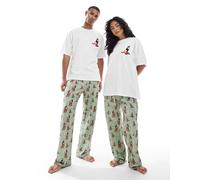 ASOS DESIGN - Disney - Pigiama color salvia con stampa de Le follie dell'imperatore-Verde L