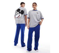 ASOS DESIGN - Disney - Pigiama grigio con stampe di Topolino 2XL