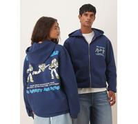 ASOS DESIGN - Disney Pixar - Felpa con cappuccio oversize color blu navy con stampa di Buzz Lightyear di Toy Story XL