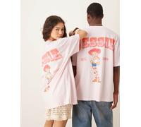 ASOS DESIGN - Disney Pixar - T-shirt unisex oversize rosa con stampe "Toy Story Jessie" XL