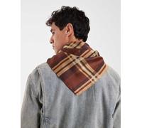 ASOS DESIGN - Foulard in raso con stampa a quadri-Blu navy No Size