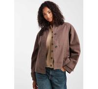 ASOS DESIGN - Giacca color moka con colletto a contrasto-Nessun colore M