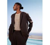 ASOS DESIGN - Giacca da abito extra larga oversize leggera grigia-Grigio XL
