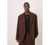 ASOS DESIGN - Giacca da abito extra larga oversize marrone L