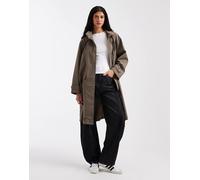 ASOS DESIGN - Giacca impermeabile color fungo-Nero M