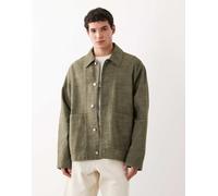 ASOS DESIGN - Giacca in cotone kaki-Verde M