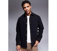 ASOS DESIGN - Giacca in denim nero slavato S