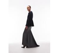 ASOS DESIGN - Gonna lunga stile sirena antracite-Grigio 40