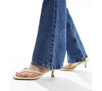 ASOS DESIGN - Heatwave - Sandali medi color limone con design infradito a pianta larga-Giallo 4