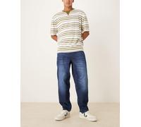 ASOS DESIGN - Jeans ampi dritti rinse wash scuro-Blu 54
