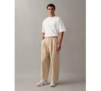 ASOS DESIGN - Jeans bombati écru con pieghe-Neutro 54