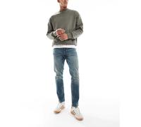 ASOS DESIGN - Jeans slim lavaggio blu medio con sfumature 44 Regular