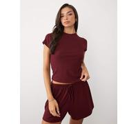 ASOS DESIGN lounge a coste Mix & Match baby tee bordeaux-Viola S