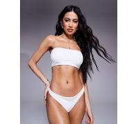 ASOS DESIGN - Maya - Mix and Match - Top bikini a fascia bianco 48