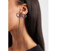 ASOS DESIGN - Orecchini argentati con design a forma di fiocco-Oro No Size