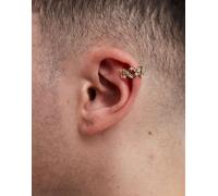 ASOS DESIGN - Orecchino ear cuff dorato intrecciato-Oro No Size