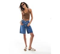 ASOS DESIGN - Pantaloncini bermuda di jeans blu 46
