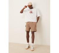 ASOS DESIGN - Pantaloncini cargo oversize beige-Neutro M