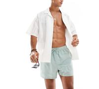 ASOS DESIGN - Pantaloncini da bagno corti verdi uovo d'anatra-Verde 2XS