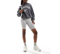 ASOS DESIGN - Pantaloncini leggings basic grigio mélange 40