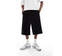 ASOS DESIGN - Pantaloncini taglio lungo cargo neri-Nero M
