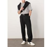 ASOS DESIGN - Pantaloni ampi eleganti vestibilità skater neri-Nero 44