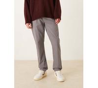 ASOS DESIGN - Pantaloni slim grigi in nylon-Grigio 2XL