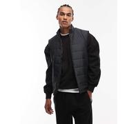 ASOS DESIGN - peakMAX™ - Gilet trapuntato nero XS