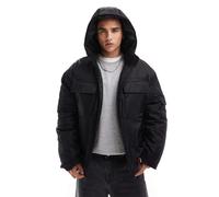 ASOS DESIGN - Piumino multitasche nero XS
