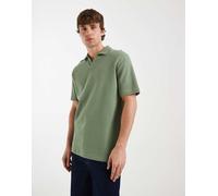 ASOS DESIGN - Polo vestibilità comoda verde chiaro a nido d'ape con rever S