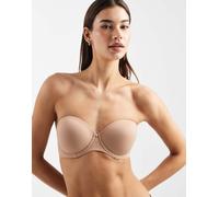 ASOS DESIGN - Reggiseno sagomato multiposizione beige senza spalline-Neutro 38B
