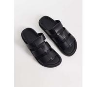 ASOS DESIGN - Sandali classici neri con fascette-Nero 42