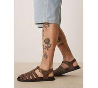 ASOS DESIGN - Sandali da pescatore marroni-Marrone 39