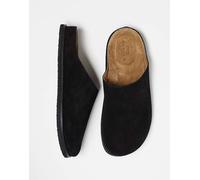 ASOS DESIGN - Sandali stile zoccolo in camoscio neri-Nero 43