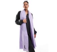 ASOS DESIGN - Sciarpa lilla con monogramma con iniziale “L” e bordi grezzi-Viola One Size