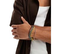 ASOS DESIGN - Set da 5 bracciali in corda multicolore No Size
