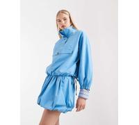 ASOS DESIGN shorts in popeline effetto carta coordinati in aqua-Blu S