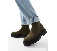 ASOS DESIGN - Stivaletti kaki con suola spessa-Verde 46