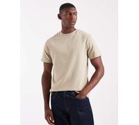 ASOS DESIGN - T-shirt girocollo pesante color pietra-Neutro M