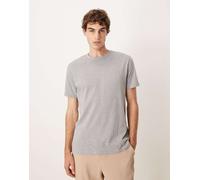 ASOS DESIGN - T-shirt girocollo pesante grigio mélange M