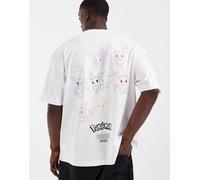 ASOS DESIGN - T-shirt oversize bianca con stampa Pokemon di Eevee-Bianco S