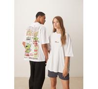 ASOS DESIGN - T-shirt oversize bianca con stampe Disney Pixar di Toy Story-Bianco XL