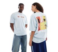ASOS DESIGN - T-shirt oversize celeste chiaro con stampe The Spice Girls su licenza-Blu L