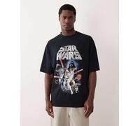 ASOS DESIGN - T-shirt oversize nera con stampa di Star Wars-Nero M