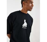 ASOS DESIGN - T-shirt oversize nera con stampa The Simpsons-Nero XL