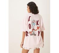ASOS DESIGN - T-shirt oversize rosa chiaro con stampe Disney Pixar di Toy Story 2XL